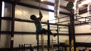 Gillian Ward Legless Weighted Rope Climb [upl. by Julia]