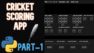 Making Cricket Score App with Python and Tkinter  hindiurdu part 1 [upl. by Ameerak553]