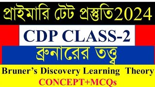 ব্রুনারের তত্ত্বBruners Discovery Learning TheoryCDP Class2Primary Tet preparation 2024Pragyan [upl. by Atinaj]