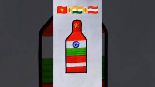 Independence day  republic day drawing shots drawing flag art video india [upl. by Behrens]