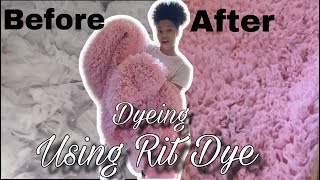 DYEING MY PROM DRESS USING RIT DYE LyfeAs Camarii [upl. by Leorsiy]