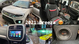 2021 breeza vxi modofiedbasic accessories of breezanew breeza vxi music system modifiedflux comp [upl. by Noirb321]