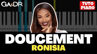 Ronisia  Doucement  Piano Cover Tutorial   GaampDr Piano [upl. by Mail686]