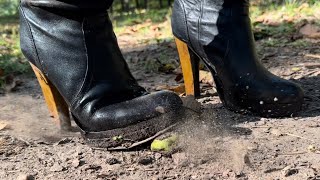 Heel Goddess River Weekend  Crush Brown Leather Boots pt2 [upl. by Eboh137]