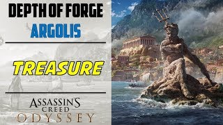 Depth of the forge  Treasure Location  Foundry of Hephaistos  AC ODYSSEY [upl. by Lehrer188]