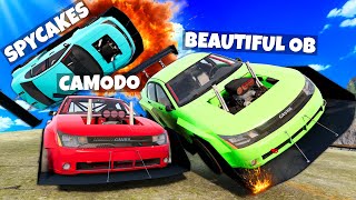 Crashing My Friends in FAST Modified Cars on a Mountain in BeamNG Drive Mods [upl. by Harvison]