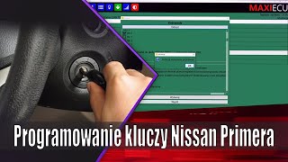 Programowanie kluczy w Nissan Primera  MaxiEcu [upl. by Nastassia]