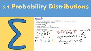 61 Probability Distributions STATISTICS AND MECHANICS 1 Chapter 6 Statistical distributions [upl. by Waylen]