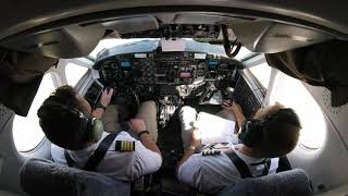 Beechcraft B1900D Cockpit View HD [upl. by Llenyr669]