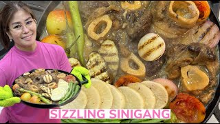 SIZZLING SINIGANG  Modern Nanay Recipe [upl. by Lleneg]