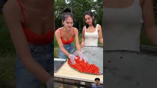 Home Made Chili Sauce Recipe cooking cookingvideo cookingshorts [upl. by Adnilasor]