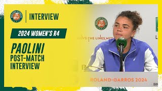 Paolini Round 4 postmatch interview  RolandGarros 2024 [upl. by Terena]