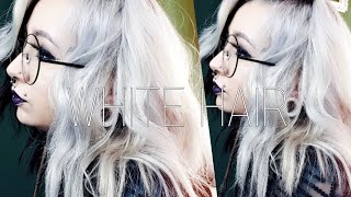 SO WERDEN HAARE WEIß  Friseur erklärt  how to get white hair german [upl. by Repinuj918]