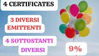 🏆4 CERTIFICATI 9 PER VINCERE FACILE💰dividendi investire rendite soldi investimenti trading [upl. by Yand]