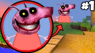 i Found Real Scary PEPPA PIG 😱 in Minecraft   Part1 [upl. by Aidahs990]