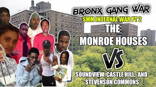 Bronx Gang War  Monroe VS Soundview Stevenson Commons amp Castle Hill  Sex Money Murda Bloods [upl. by Fattal139]