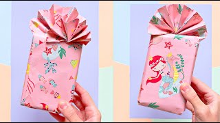 Gift Wrapping Tutorial  How to Wrap a Box  DIY Gift Packing Idea [upl. by Ardnasil]