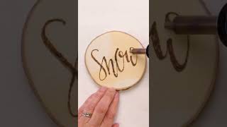 Wood Burned Winter Holiday DIY [upl. by Doig]