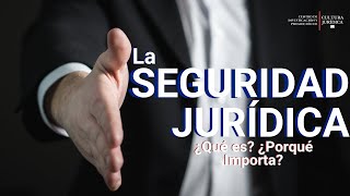 La SEGURIDAD JURÍDICA 👨🏻‍⚖️ Abog Roberto Hung [upl. by Lila]