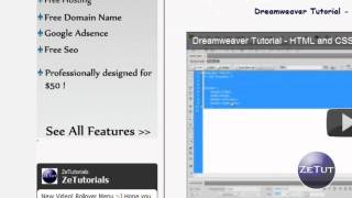 Dreamweaver CSS Tutorial  Borders amp Padding [upl. by Avahc]