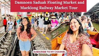 Bangkok Floating market Damnoen Saduak  Thailand tourism  video 360 [upl. by Auston370]