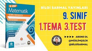 Bilgi Sarmal 9 Sınıf Matematik  1 Tema 3 Test [upl. by Lang]