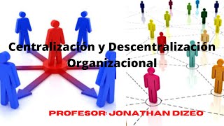 Centralización y Descentralización Organizacional [upl. by Ling946]