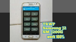 How to Install TWRP Samsung J2 SMJ200G Lollipop via Odin [upl. by Aliemaj]