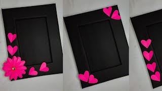 photo frame ideas at home  easy photo frame idea how to make photo frame at home homemade [upl. by Ennahgem98]