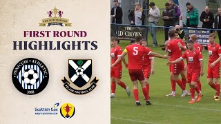 Penicuik Athletic 06 Pollok  Scottish Gas Scottish Cup First Round Highlights [upl. by Shevlo]