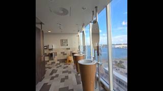 WCAusblick Restroom view of Port Canaveral  Mein Schiff 1 Ostküste USA 🇺🇸 Vlog meinschiff1 [upl. by Eerrahs]