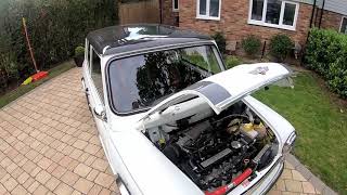 A walk around Vini  Classic Mini 16 8v Vauxhall Engine Conversion C16SE [upl. by Chan]