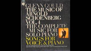 G Gould amp E Faull  Vier Lieder Op 2 A Schoenberg [upl. by Notsgnal]