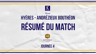 J4 Résumé Hyères 83 FC  Andrézieux Bouthéon FC [upl. by Ilsel]