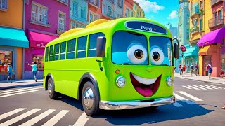 The Wheels on the Bus  Fun and Interactive Song for Kids  Nursery Rhymes amp Kids Songs [upl. by Aldos]