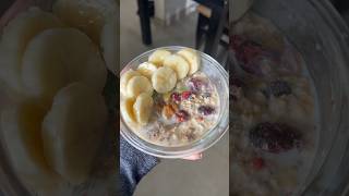 Day 1 of 30 day Challenge  Aaj nashte pe banaya overnight soaked oats shorts youtubeshorts [upl. by Oberon139]