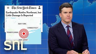 Weekend Update Trump Claims Biden Is on Cocaine Earthquake Rattles Northeast  SNL [upl. by Leacock]