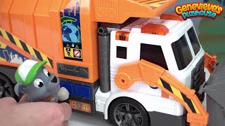 Surprise Toys in Paw Patrol Rockys Recycling Truck [upl. by Flannery]