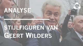 Analyse  Sprekende Stijlfiguren van Geert Wilders [upl. by Harmonia]