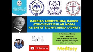 Cardiac Arrhythmia BASICS AV nodal re entrant tachycardia AVNRT Reentry circuit [upl. by Dyun932]