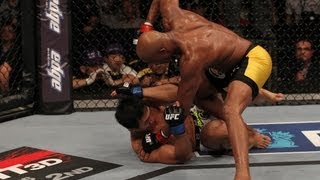 Anderson Silva TKOs Yushin Okami  MMA [upl. by Neelrad]