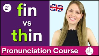 Practice Your English Pronunciation f vs th θ Sounds  Course 21 [upl. by Ailecra]