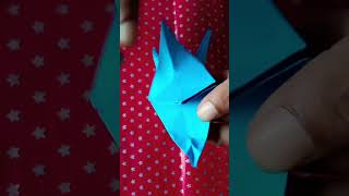 origami flapping Bird  short video paper Bird [upl. by Eenafit]