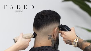 Teaching a Beginner Barber the SKILLS to a Perfect V Fade StepbyStep Tutorial [upl. by Deidre]