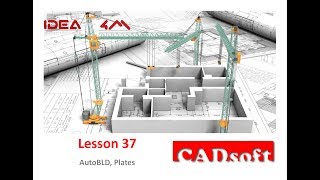 4M IDEA v19 Architecture English  Lesson 3749  AutoBLD Plates [upl. by Furr]