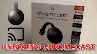 UNBOXING E INSTALLAZIONE GOOGLE CHROMECAST [upl. by Maurene]