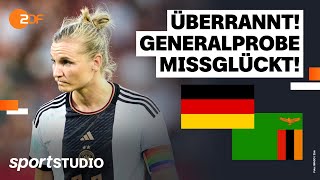 Deutschland – Sambia Highlights  Freundschaftsspiel  sportstudio [upl. by Veljkov]