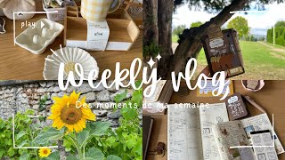 Weekly vlog 1  papeterie journaling haul action et BampM vie quotidienne [upl. by Crandell]