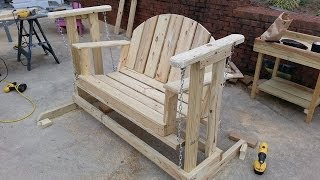 How to build a porch swing glider [upl. by Eniamat]