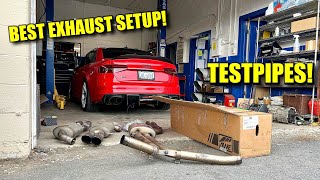 Is This A Better Exhaust Setup For Your Audi S4 B85 On TestPipes  AWE Technology [upl. by Bernie]